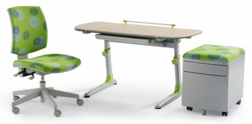 Pojazdný kontajner Mayer 32P8 26 093 — strieborný, zelené čalúnenie