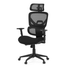 Ergonomická kancelárska stolička DENEB — čierny mesh poťah Autronic