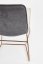Jedálenská stolička FARÁCI – látka, ekokoža, krémová / tmavo šedá