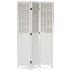 Elegantní bílý paraván LIVARO z masivu pro moderní interiéry Autronic