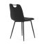 Jídelní židle FORMA – černá látka, černé kovové nohy Autronic