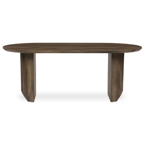 Jídelní stůl SORETO — 200x100x77 cm, MDF, dekor dub/ ořech