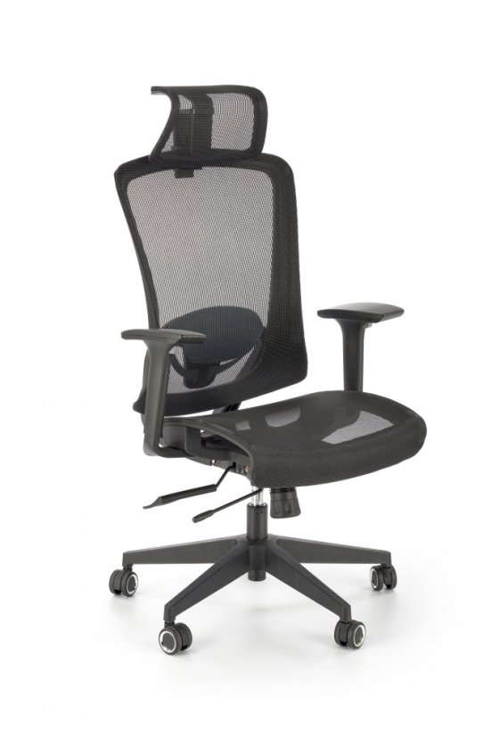 Kancelárska ergonomická stolička GOLIAT — sieť, čierna