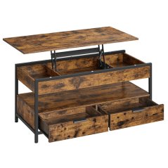 Industriálny konferenčný stolík MESA s úložným priestorom Autronic