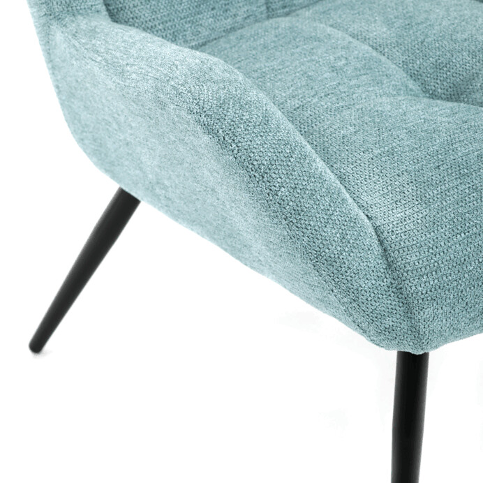 Elegantné modré kreslo ušiak HUG – Autronic