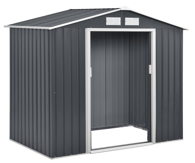 Zahradní domek ARCHERA –⁠ kov, šedá, 213x195x127 cm