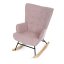 Houpací křeslo SIMLI - látka, růžová Autronic