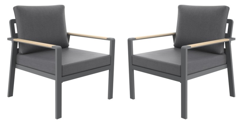 SIBIU DUO hliníková křesla (2 ks)