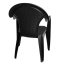 Zahradní židle LIO — plast, imitace ratanu, antracit