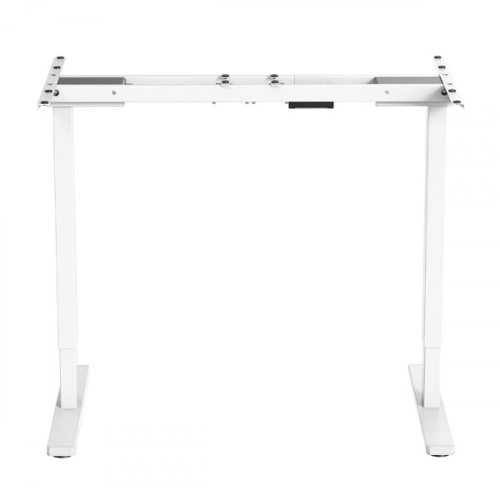 Elektricky výškově stavitelný rám stolu POWERTON – rozsah 500 mm, bílá, 100 kg