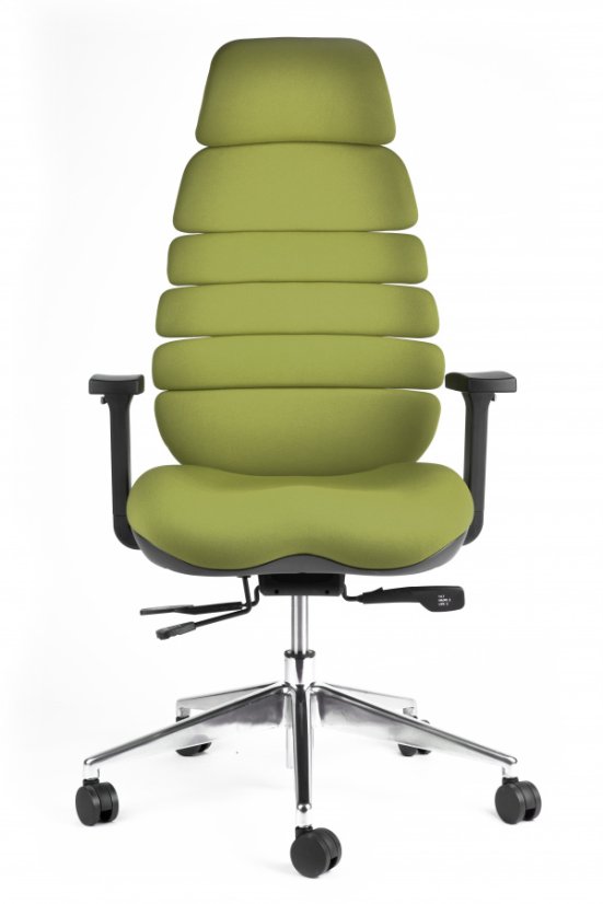 Kancelárska ergonomická stolička SPINE s podhlavníkom — látka, nosnosť 130 kg, viac farieb - Farebné varianty stoličky SPINE: Modrá