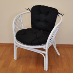 Zahradní křeslo ANTIGUA — ratan, bílá / více barev