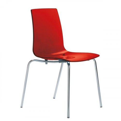 Plastová židle Stima LOLLIPOP – bez područek, více barev - Barva plastu Stima: Rosso transparente
