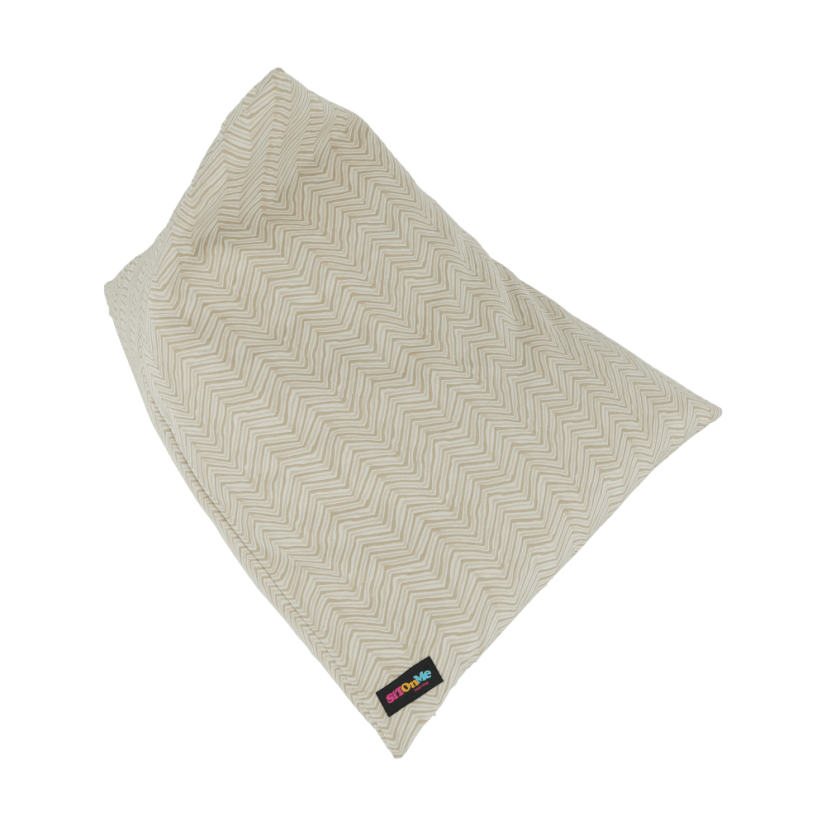 Sedací vak BRESTO — 90×110×90, béžová látka