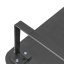 Ergonomický stojan na monitor Powerton – čierny, oceľ a drevotrieska Lama