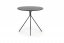 Jídelní kulatý stolek FONDI — průměr 80 cm, černá
