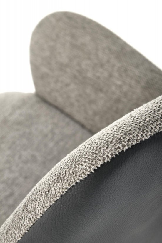 Otočné kreslo MARGE — oceľ, látka, ekokoža