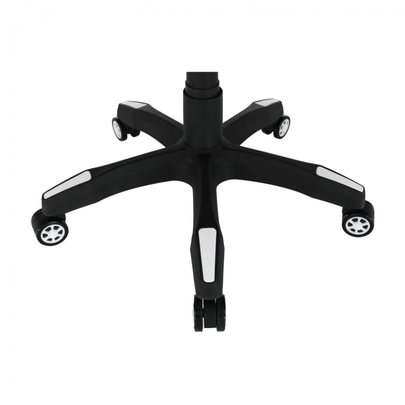 Herní židle PINKY – ekokůže, plast, bílá / růžová / černá Kondela