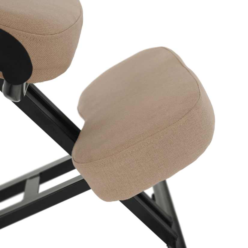 Ergonomická kľakačka RUFUS – Béžová/Čierna látka