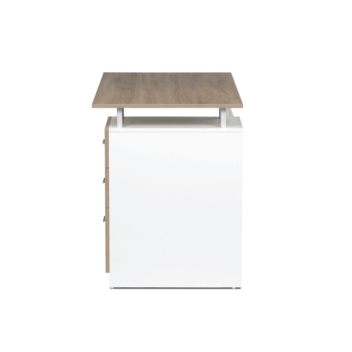Stylový kancelářský stůl RENO 120x60cm s šuplíky – melamin, dub sonoma Autronic