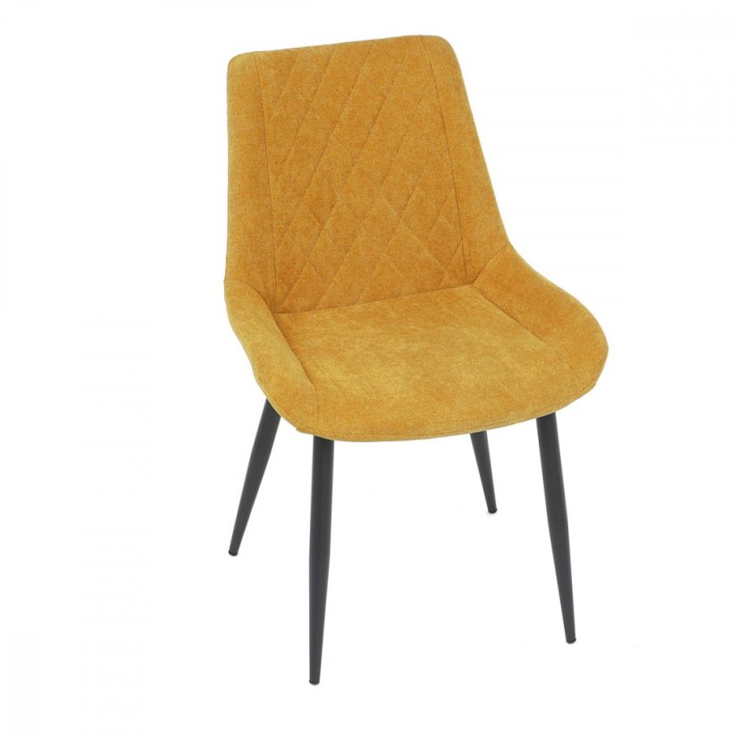 Jedálenská stolička MIREN — látka, kov, viac farieb - Farby MIREN: Žltá