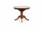 Jídelní kulatý rozkládací stůl WILLIAM –⁠ 90x90x75 (+34), dřevo, tmavý ořech