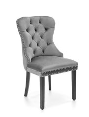 Jedálenská stolička MIYA — masív, látka, šedá