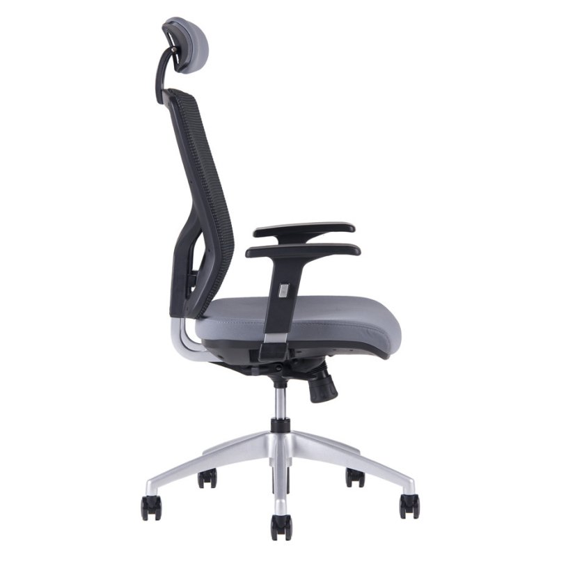 Kancelárska ergonomická stolička HALIA MESH SP – s podhlavníkom, viac farieb - Čalúnenie Halia: Modrá 2621