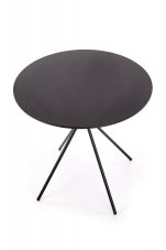 Jídelní kulatý stolek FONDI — průměr 80 cm, černá