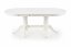 Jídelní rozkládací oválný stůl JOSEPH — 150-190×90×77, masiv, bílá