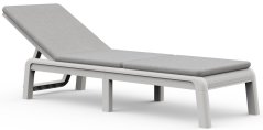 ATLAS (MALLORCA) lehátko – bílá/světle šedá, lisovaný plast