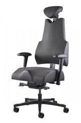 Zdravotní židle THERAPIA BODY+ EVO (XL) — látka, šedá
