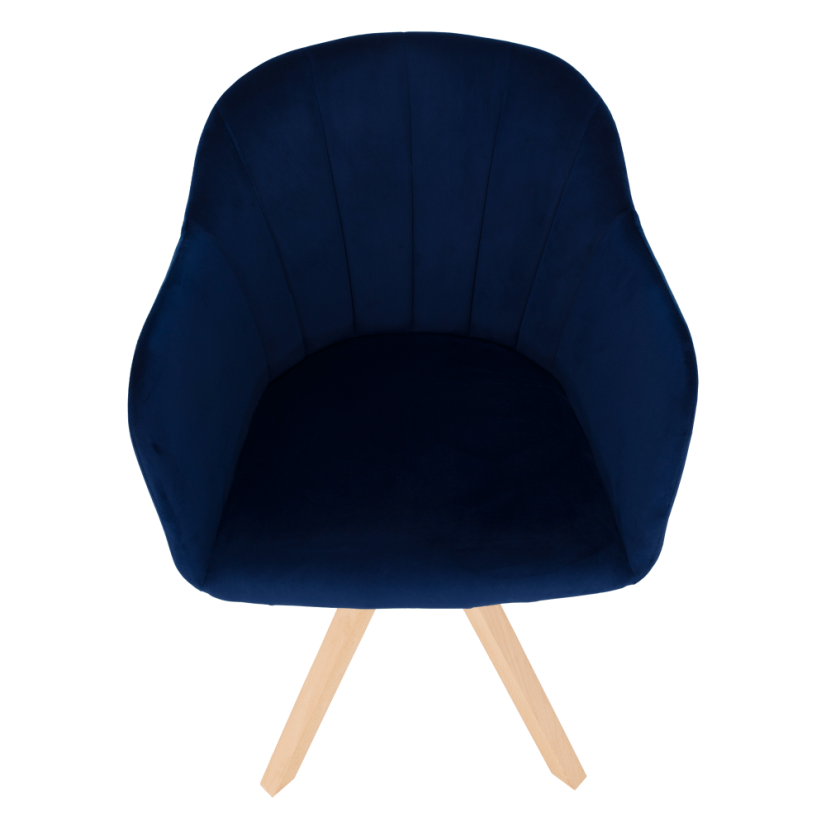 Otočné jedálenské kresielko DALIO – látka, masív, viac farieb - Čalúnenie DALIO: béžová / buk