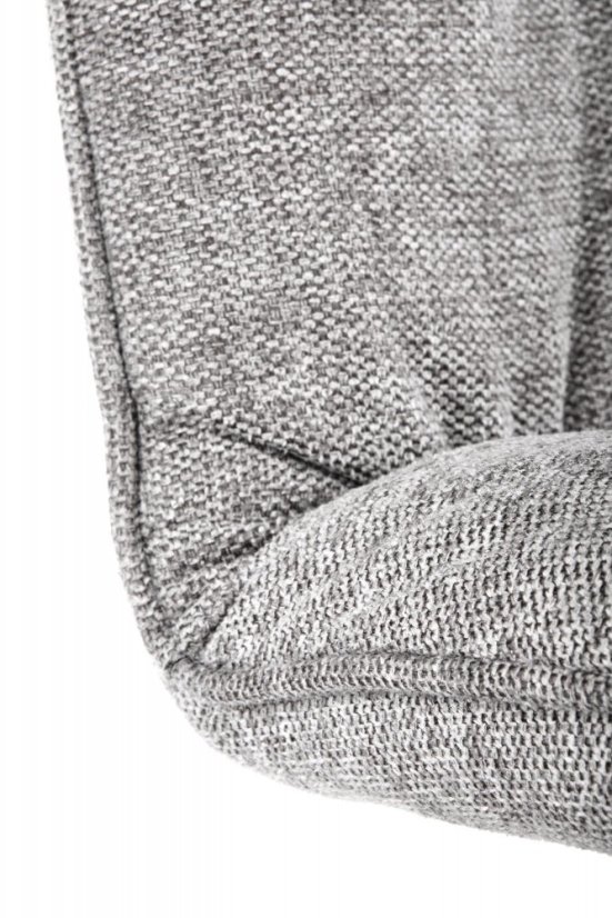 Jedálenská stolička ESBO –⁠ kov/látka, sivá