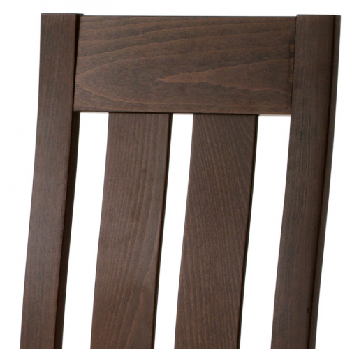 Jedálenská drevená stolička DADO - masív buk, orech, béžový poťah