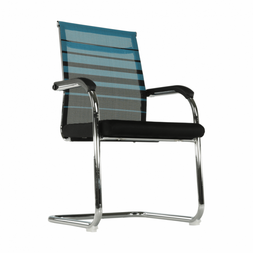 Konferenčná stolička ESIN - sieť/látka, viacfarebná - Farbové varianty ESIN: Hneda/čierna