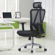 Kancelárska ergonomická stolička XPRO — čierna, nosnosť 150 kg