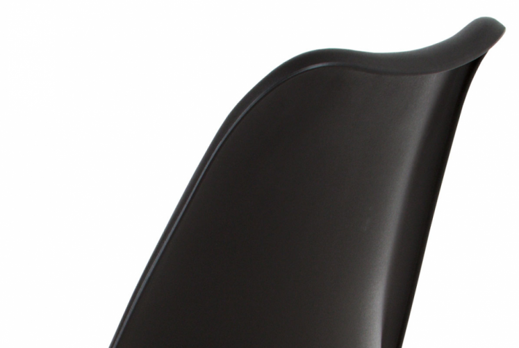 Jídelní židle Autronic CT-752 BK – plast / PU kůže / masiv buk