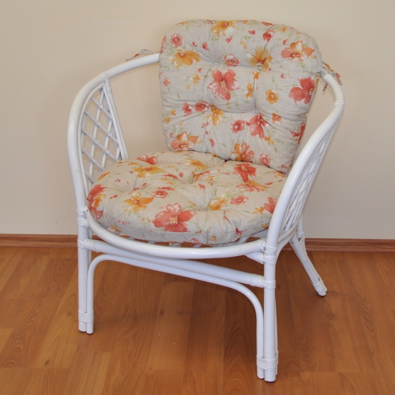 Zahradní křeslo ANTIGUA — ratan, bílá / více barev