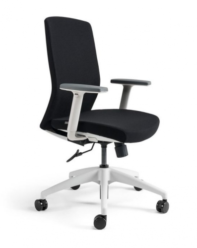 Kancelářská židle BESTUHL J2 ECO WHITE — více barev - Čalounění J2 ECO WHITE: Tmavě modrá 214