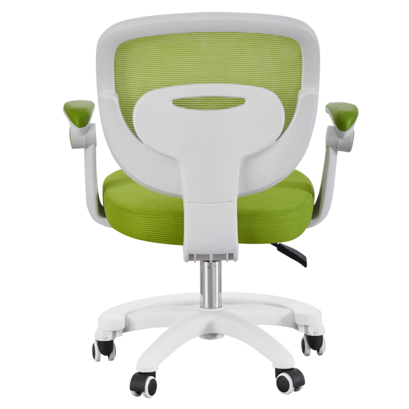 Štýlová otočná stolička TRIXI TYP 2 – zelená/biela, nastaviteľná