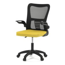 Dětská židle NINA – žlutá síťovina, houpací mechanismus Autronic