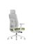 Ergonomická kancelárska stolička K42 WHITE SP – sieť/čalúnená, zelená