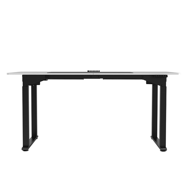 Elektricky výškově nastavitelný stůl UPLIFT — 160 cm, bílá / černá