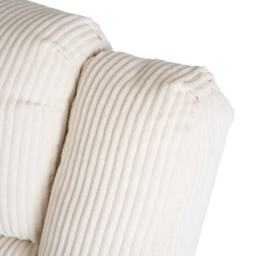 Moderné kreslo ARTURO v béžovom manšestri pre maximálny komfort