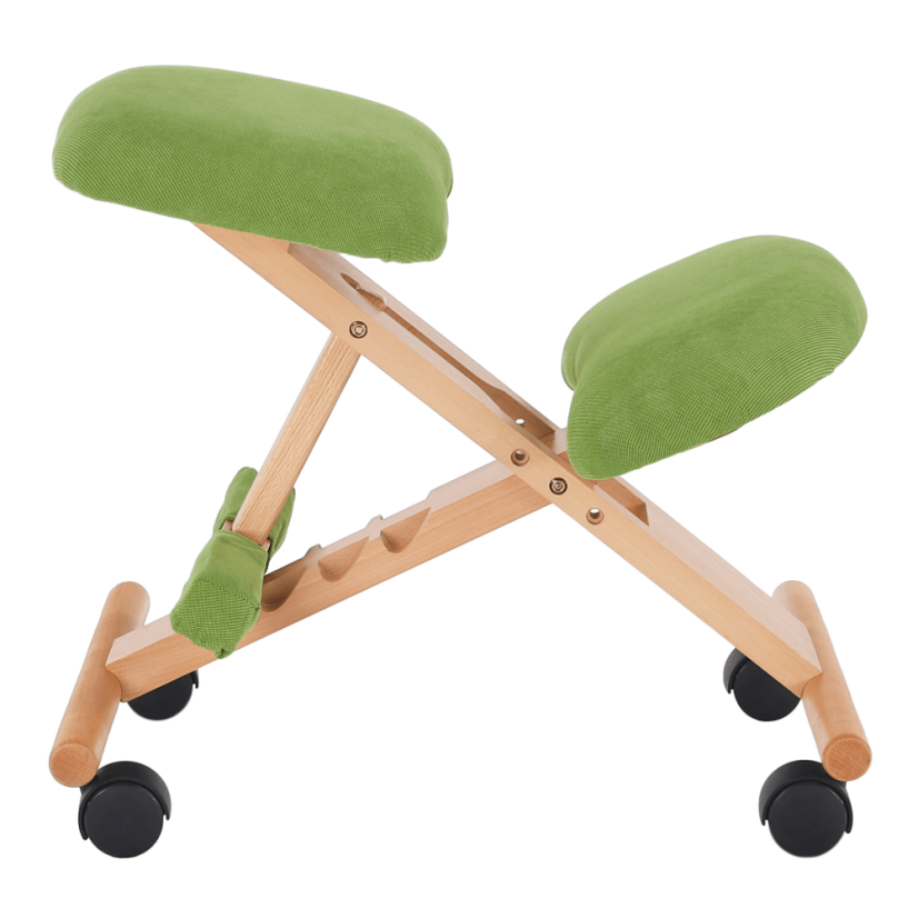 Ergonomická klekosed GROCO – zelená, látka, buk