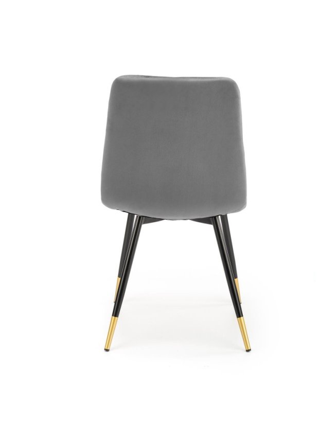 Jedálenská stolička ROSARIO –⁠ kov/látka, sivá