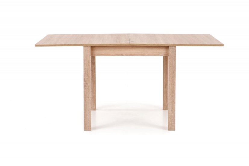Jídelní rozkládací stůl GRACJAN - 80x80+80, MDF, dub sonoma