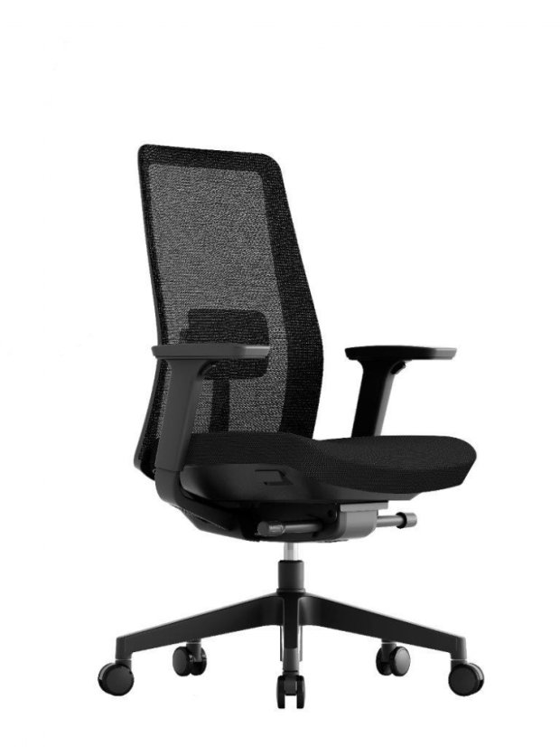 Kancelárska ergonomická stolička K10 — viac farieb - K10 - barevné varianty: Sivá