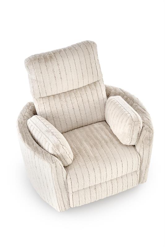 TV kreslo PEGAS s elektrickým polohovaním - látka, béžová